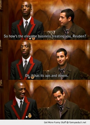 mr deeds adam sandler movie scene joke elevator ups downs funny pics ...