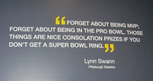 ... hall of fame a quote from hall of fame player lynn swann swann was