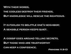 Bible Sayings About Gossip - Bing Images