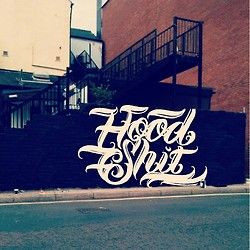 Hood shit graffiti Typography flaire