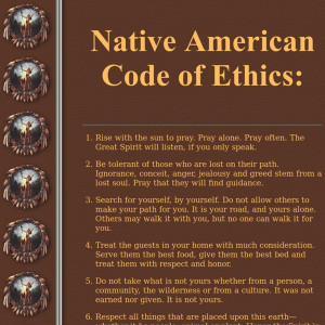 Native American Code of Ethics
