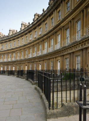 The Circus, Bath, UK. I can picture Anne from Persuasion running down ...