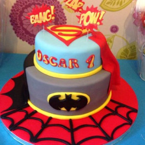 Super Hero Birthday Cakes