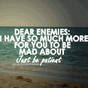 Dear enemies