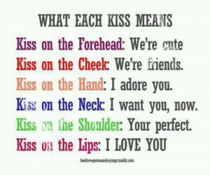cute, kiss kiss, love, pretty, quote, quotes