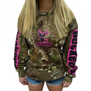 Longsleeve - Realtree APG Camo with Pink Logo