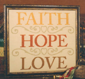 Faith - Hope - Love - Cross Stitch Pattern