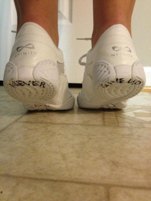Nfinity Cheer Shoes Quotes I think i'm going to write this on my new ...