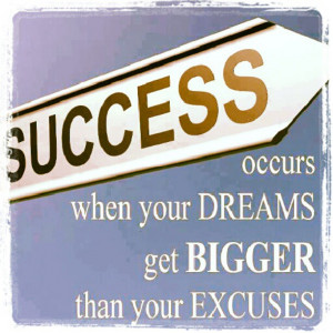 your dreams can be affected by excuses