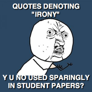 ironic quotes
