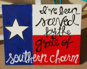 Southern Charm Quotes Texas southern charm canvas//