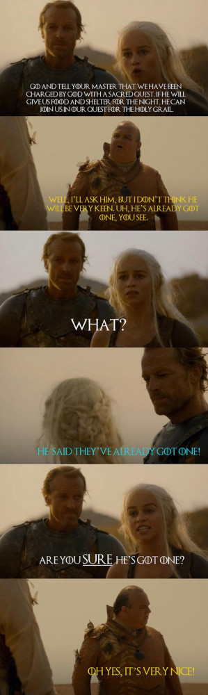Monty Python quotes really improve Game of Thrones (19 Photos ...