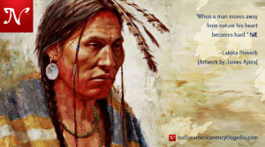nature balm to the soul and heart cv image of a native american with a ...