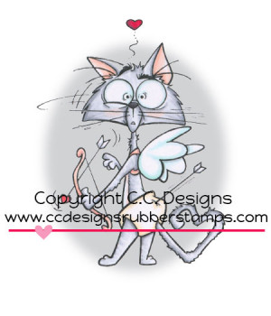 ... Rascals Collection - Cling Mounted Rubber Stamps - Grouchy Cupid