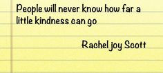 Rachel's challenge program came to my middle school today and it was ...