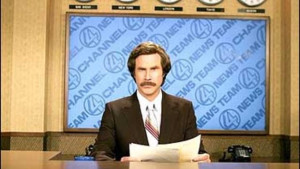 Will Ferrell stars as Ron Burgundy in Anchorman: The Legend of Ron ...