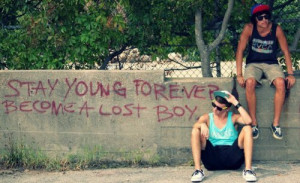 boys, lost boy, quote, stay young