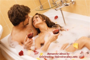 Take a bath together is one of the most romantic things ever. The ...