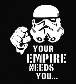 Star Wars - Empire Needs You Die Cut Vinyl Decal Sticker