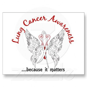 Lung Cancer Quote Postcard