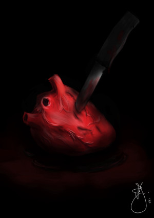 Stabbed In The Heart Stabbed heart by jc1593