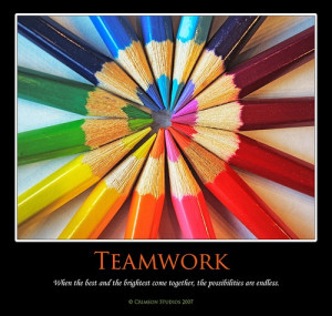 TEAMWORK, supporting one another utilizing our spiritual abilities ...