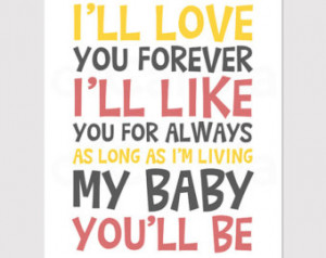 Love You Forever Wall Art