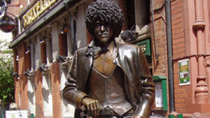 Phil Lynott Statue in Dublin City Centre