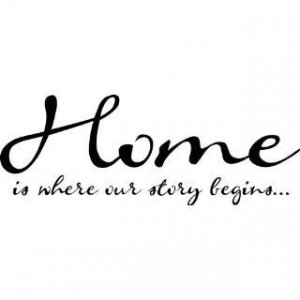 Home Where Your Story Begins Vinyl Wall Quotes And Sayings Art