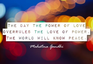 ... the love of power