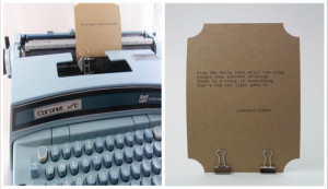 LEONARD COHEN Quote Card-- Made on Vintage Typewriter-- Inspirational ...