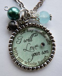 ... wedding gift mother in law beautiful quote. I like but in a keychain