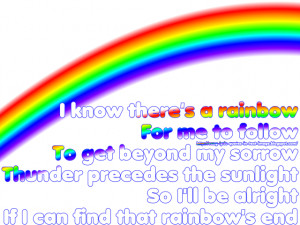 Rainbow - Mariah Carey Song Lyric Quote in Text Image
