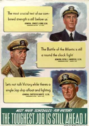 The Toughest Job Is Still Ahead ~ Merchant Marine WWII Poster