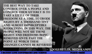 America is doing exactly what Hitler did ...
