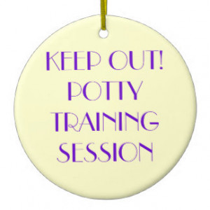 DOOR HANGERS - COMEDY - POTTY TRAINING SESSION Double-Sided CERAMIC ...