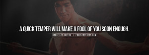 Bruce Lee Quick Temper Quote Picture