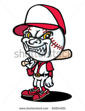 Baseball Mascot Stock Vector