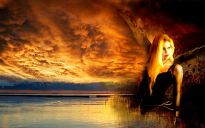 blonde lake Inner turmoil.... Abstract 3D and CG HD Wallpaper