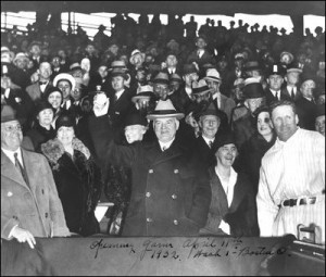 president herbert hoover was one of the great baseball fans to occupy ...