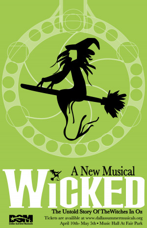 Wicked Musical Poster Remmed