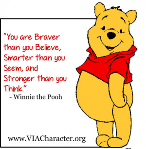 ... Quotes Tagged With: quote on bravery , Winnie the Pooh quote