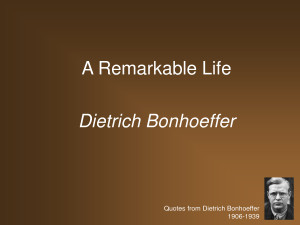 Quotes from Dietrich Bonhoeffer by Hhna5v1