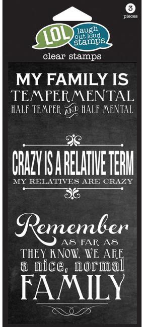Crazy Family - Laugh Out Loud Clear Stamp