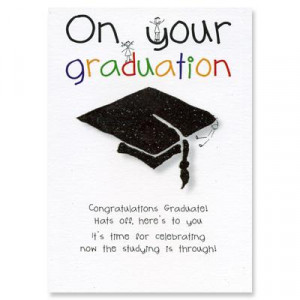 ... embossed on this card front copy on your graduation congratulations