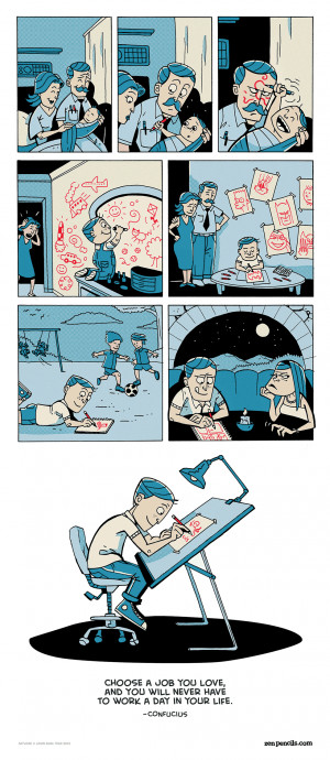 Inspirational Quotes By Famous People Adapted Into Cartoons