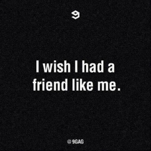 love it i wish i had a friend like me