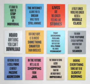 Douglas Coupland , Twelve Slogans for the Early Twenty-first Century ...