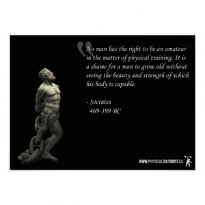 Socrates Gym Poster - Physical Training