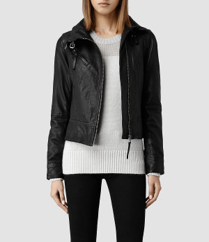 us allsaints women leather allsaints belvedere leather jacket